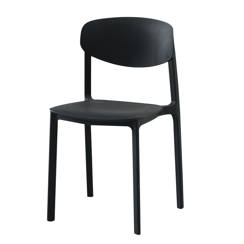 Modern Plastic Indoor-Outdoor Room Side Chairs Open Back Chair Clearhalo ' kitchen&dining_furn' 'Dining Chairs' 'Dining Tables & Seating' 'dining_chair' 'Furniture' 'furniture_dining_chair' 'Kitchen & Dining Furniture' 'kitchen' 1200x1200_1d337272-7cc1-42b0-95df-072a4ce16a69