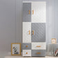 Hinged Wardrobe Cabinet with Legs Plastic Wardrobe Closet for Home