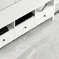 White Contemporary TV Stand Faux Wood TV Cabinet with Drawers Clearhalo 'furn' 'furn_tv_stands_entertainment_centers' 'Furniture' 'Living Room Furniture' 'TV Stands & Entertainment Centers' 'TV Stands & Media Storage Furniture' 'tv_stands_entertainment_centers' 1200x1200_1d374119-819b-46cc-a967-2f8f84334c8a