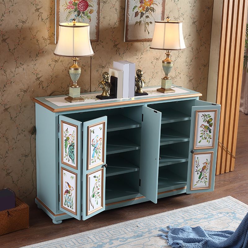 Armoire à accent rectangle industriel armoire avec portes avec portes