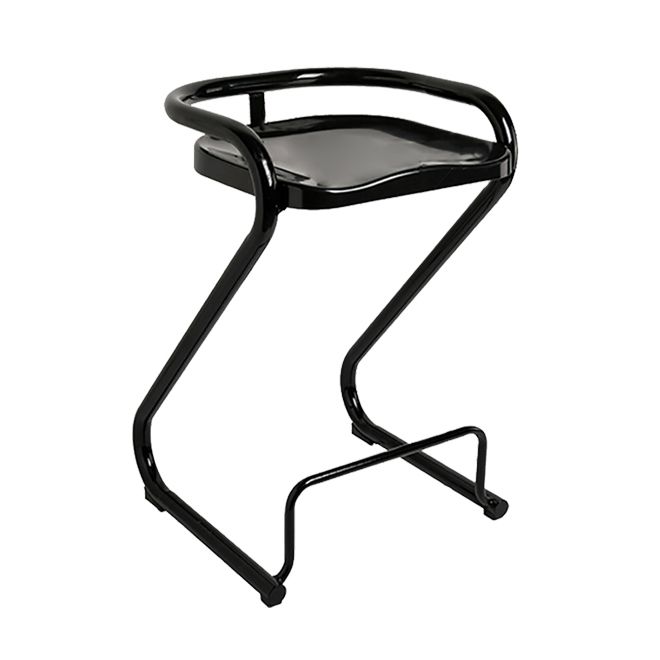 Industrial Metal Counter Stools Saddle Seat Counter Stool with Low Back