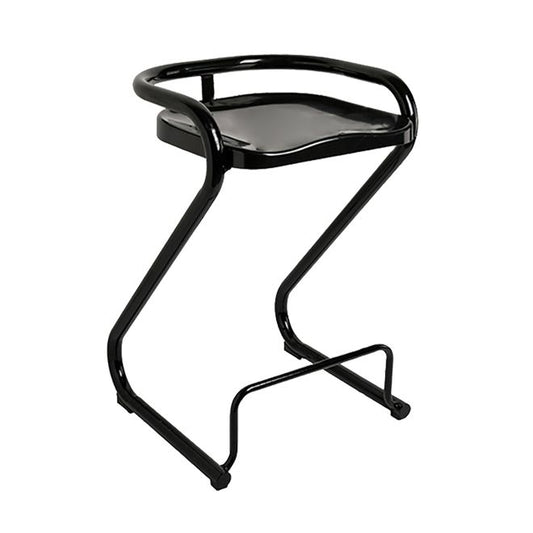Industrial Metal Counter Stools Saddle Seat Counter Stool with Low Back