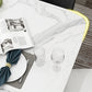 Mesa de comedor de tono blanco de mármol Simplicidad de 4 patas para comedor para comedor