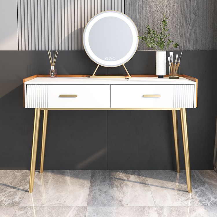 グラムスタイル31.5 "高さウッド/スレートテーブルトップメイクアップバニティセット