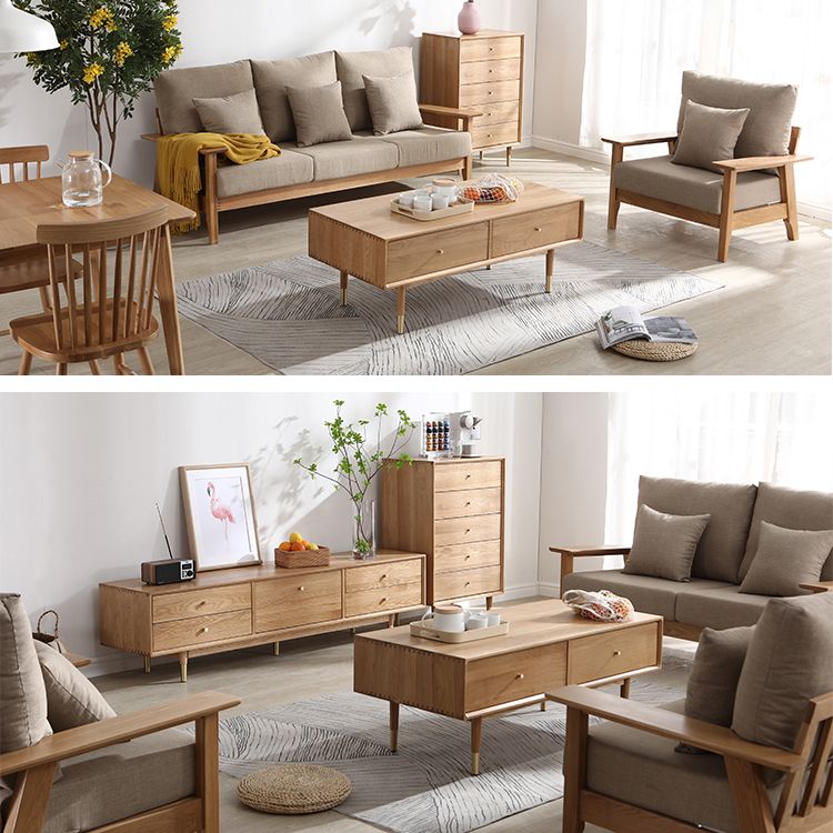 Eiken houten eetkamer bijbordkast moderne buffet serverkast met laden