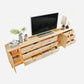 Stand de style Scandinave Stand Pine Wood Open Console TV de stockage fermé
