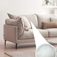 Modern Linen Square Arm Sofa with Bolster Pillows for Living Room, Apartment Clearhalo 'furn' 'furn_sofas' 'Furniture' 'furniture_sofas' 'kitchen' 'kitchen_sofas' 'Living Room Furniture' 'Sofa' 'sofas' 1200x1200_1d43ac02-479d-4681-aa81-ed0e4ed938f4