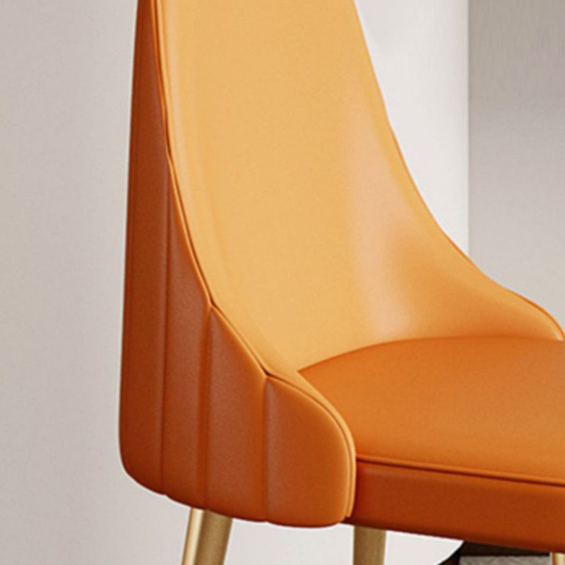 Chaise de bras sans bras moderne rembourrée Parsons Parsons Back Side Atty With Metal Base