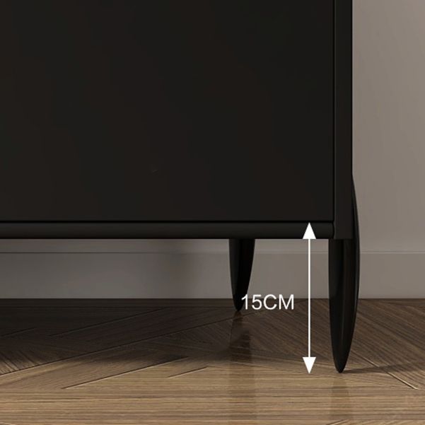 Servitore televisivo tradizionale con cassetti console multimediale TV in gomma