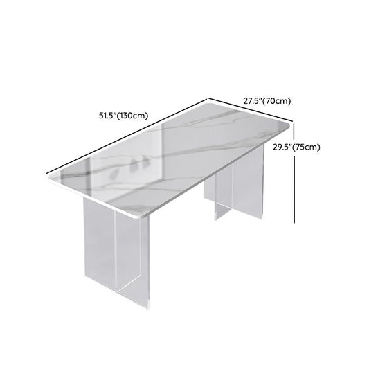 1/5ピース長方形のダイニングテーブルセットゴージャスなスタイルの石の家のテーブルと椅子