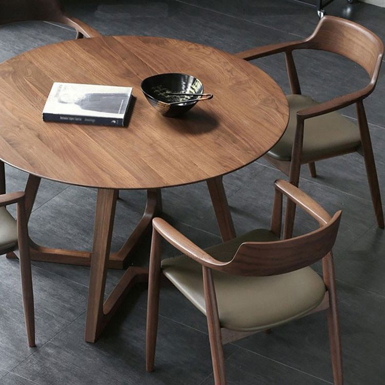 1/2/4/7 Pcs Wood Modern Dining Room Set with Round Table and Wood Chairs Dinette Set Clearhalo 'Dining Room Sets' 'Dining Tables & Seating' 'dining_room_set' 'furn' 'furn_dining_room_set' 'Furniture' 'furniture_dining_room_set' 'Kitchen & Dining Furniture' 'kitchen&dining_furn' 'kitchen' 1200x1200_1d48e72c-cac0-41ec-93e2-d5aa534d6d3a