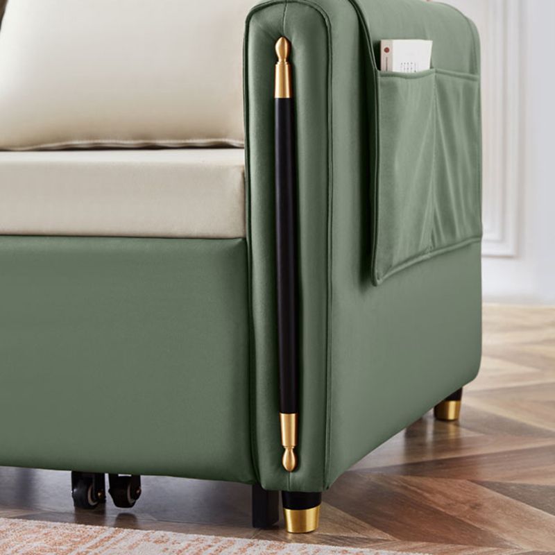 Faux Leather Folding Sleeper Sofa No Distressing Storage Convertible Sofas Clearhalo 'furn' 'furn_futons' 'Furniture' 'Futons & Daybeds' 'Futons' 'Living Room Furniture' 1200x1200_1d48eb76-2a5f-4e3f-b8f2-3ae3bacd757b