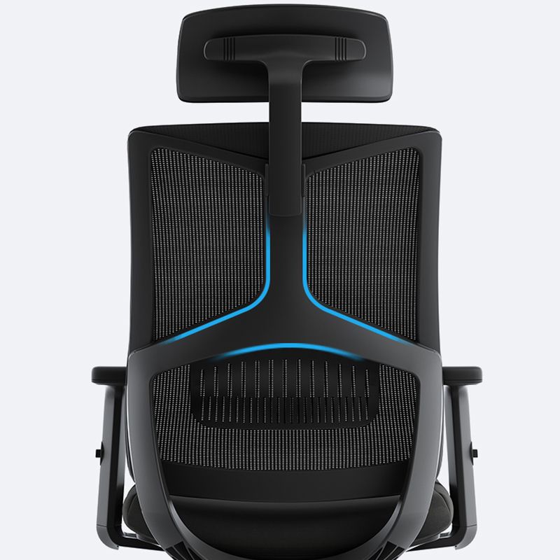 Silla de oficina contemporánea de 25 "W giratoria silla de escritorio de aire acondicionado transpirable