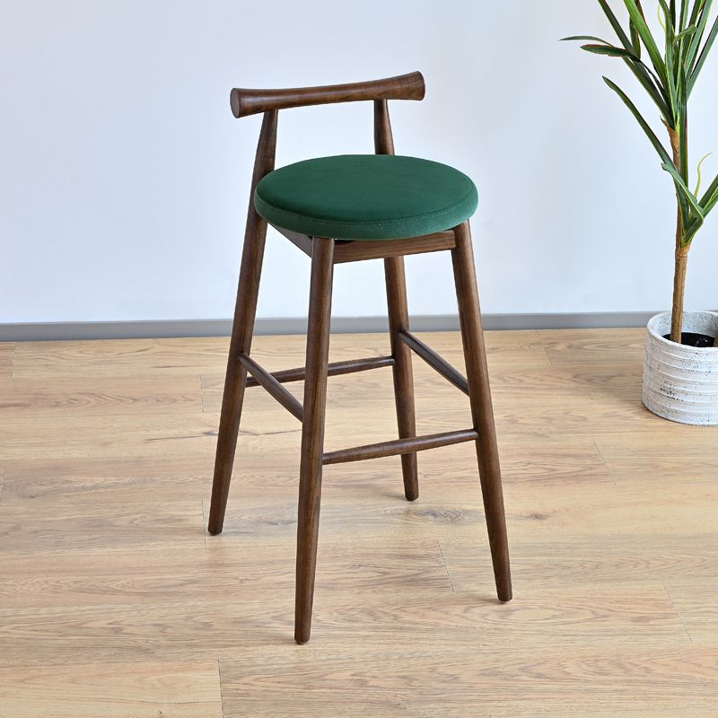 Contemporary Ash Wood Backrest Counter High Stool with 4 Legs Clearhalo 'Bar Furniture' 'Bar Stools' 'bar_stools' 'furn' 'furn_bar_stools' 'Furniture' 'Kitchen & Dining Furniture' 1200x1200_1d4cdae2-1a2e-4746-b59e-f070d6e22adc