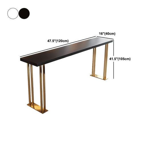 1/2/3 Pieces Modern Rectangle Pub Table Set Solid Wood Counter Table with Backless Stools