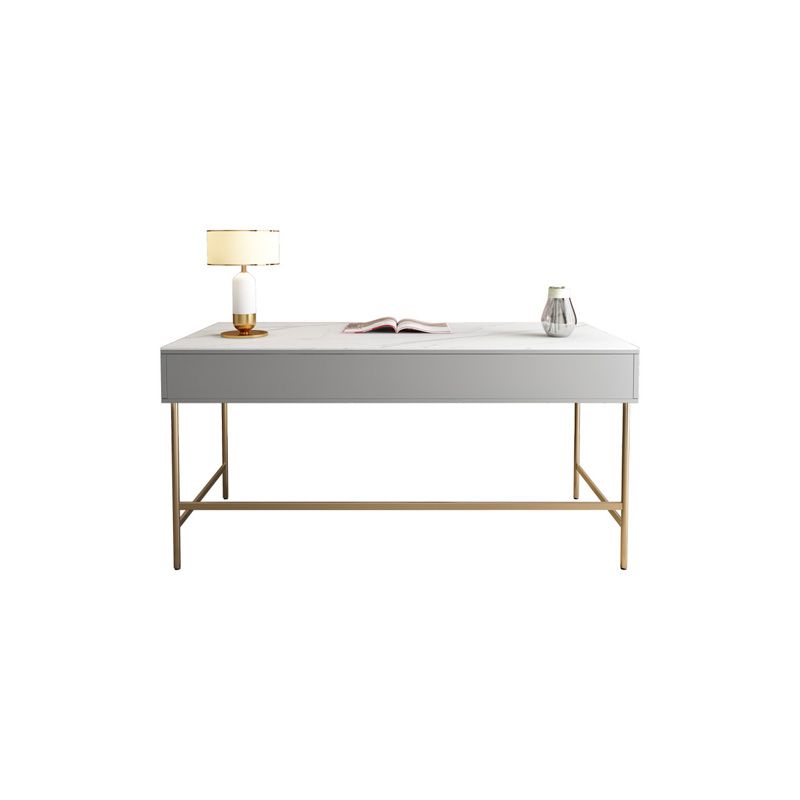 Marble Rectangular Office Desk Glam Solid Wood Writing Desk for Home Clearhalo 'furn' 'furn_office_desk' 'Furniture' 'Office Desks' 'Office Furniture' 'office_desk' 1200x1200_1d531d21-1bb3-4b15-8c13-26bab31a3283
