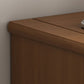 Mid-Century Modern Cabinet Rubberwood 2-Drawer with Shelves Grooves Accent Cabinet Clearhalo 'Cabinets & Chests' 'cabinets_chests' 'furn' 'furn_cabinets_chests' 'Furniture' 'Living Room Furniture' 1200x1200_1d53d00e-a5a8-4b2a-a19c-2490a636be32