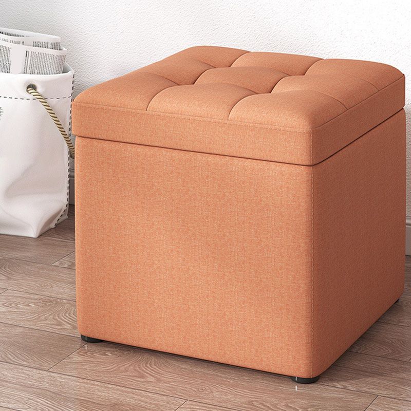 Tufted Pouf Solid Color Fabric Square Scratch Resistant Pouf Ottoman with Storage Clearhalo 'furn' 'furn_ottomans_poufs' 'Furniture' 'Living Room Furniture' 'Ottomans & Poufs' 'ottomans_poufs' 1200x1200_1d5491ac-08de-47fe-9200-ce318f453353