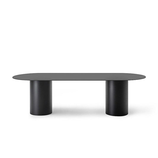 Mesa de comedor oval de mesa de cena estilo simplicidad para la cena de cocina en casa