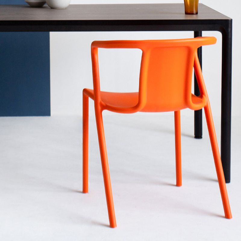 Contemporary Style Chair Dining Armless Plastic Chairs for Kitchen Clearhalo 'Dining Chairs' 'Dining Tables & Seating' 'dining_chair' 'Furniture' 'furniture_dining_chair' 'Kitchen & Dining Furniture' 1200x1200_1d55ffea-795f-488f-9ddc-ee25d16aeda0