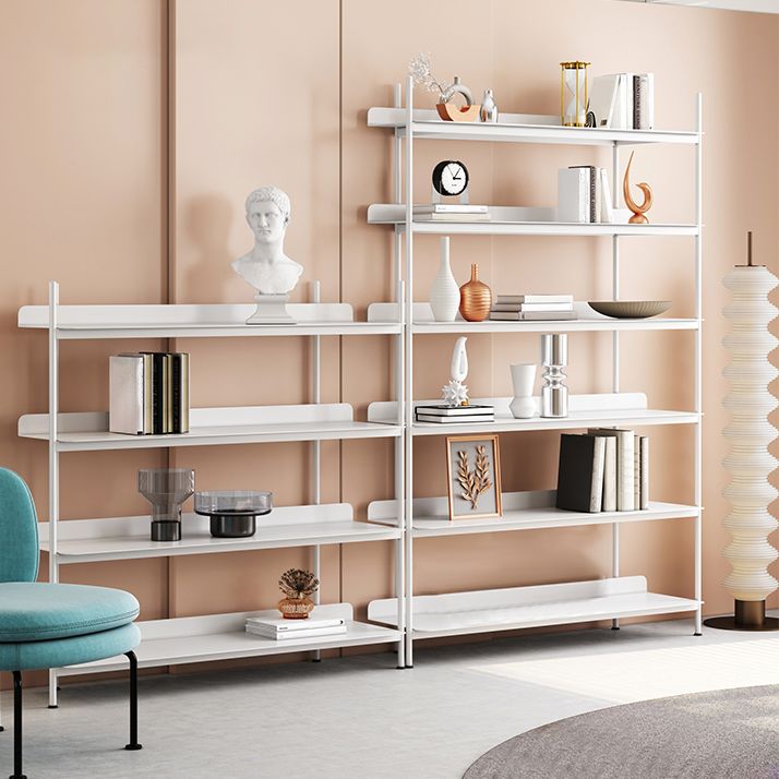Contemporary Metal Etagere Bookshelf Open Office and Living Room Bookcase Clearhalo 'Bookcases' 'furn' 'furn_bookcases' 'Furniture' 'furniture_bookcases' 'Office Furniture' 1200x1200_1d59bdea-95d6-4771-89c9-563a495c1bcb
