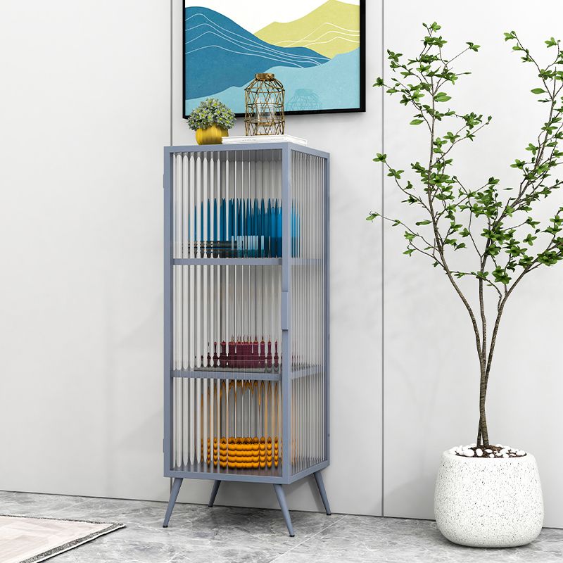 Metal moderno panoramica per le porte in vetro armadio per soggiorno