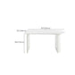 White Dinette Table with Pine Wood Base Modern Free Form Dining Table Clearhalo 'Dining Tables & Seating' 'Dining Tables' 'dining_table' 'furn' 'furn_dining_table' 'Furniture' 'Kitchen & Dining Furniture' 1200x1200_1d5b04ca-fda6-4039-bbc1-817450c4a460