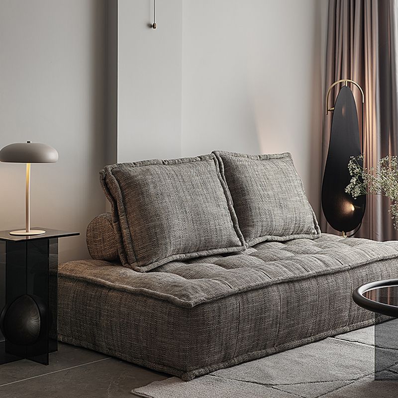 ボルスター枕を備えたモダンなソファボーナスルーム用アームレスセッピー
