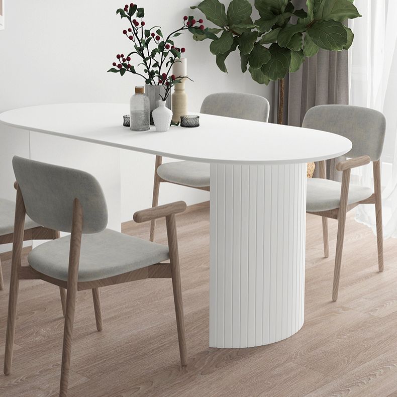 Contemporary Oval Dining Table Pine Solid Wood Table with Double Pedestal for Dining Room Clearhalo ' dining_table' 'Dining Tables & Seating' 'Dining Tables' 'furn' 'furn_dining_table' 'Furniture' 'furniture_dining_table' 'Kitchen & Dining Furniture' 'kitchen&dining_furn' 'kitchen' 'kitchen_dining_table' 1200x1200_1d5f7f4a-9a72-4a88-b938-98c2d78b902d