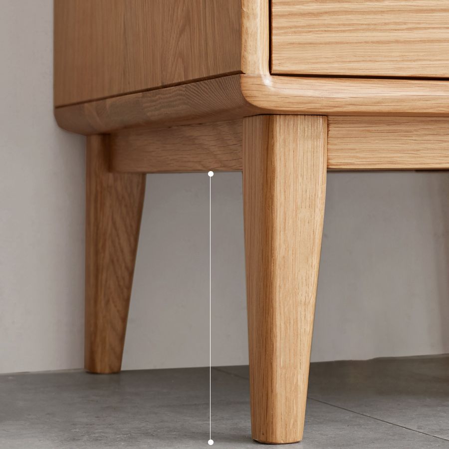 ガラスパーン1-引き出し固体木製ノブストレートレッグアクセントキャビネット