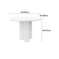 Table de salle à manger ronde Table de cuisine fixe blanche contemporaine