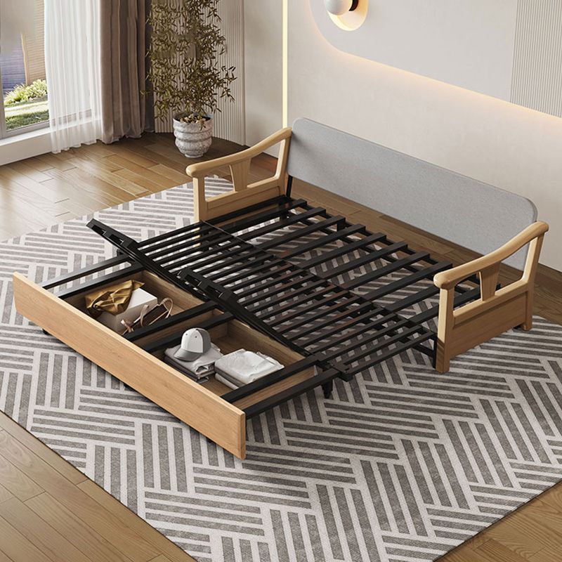 Canapé-lit futon pliable contemporain armes carrées futon et matelas