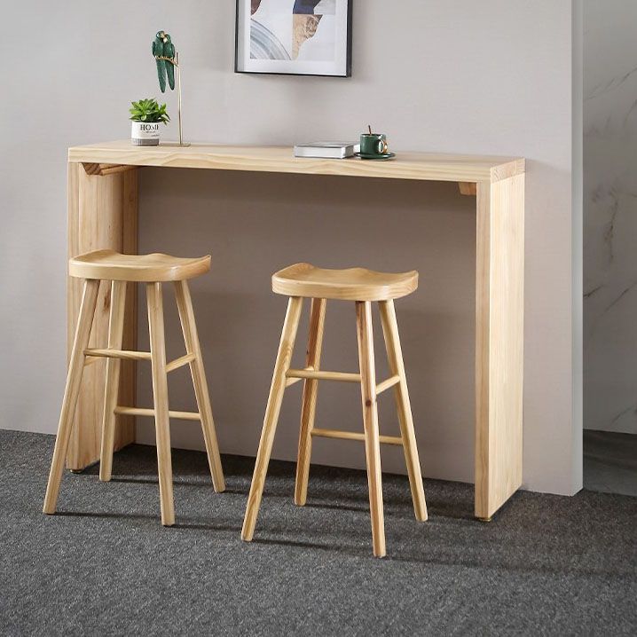 Tavolo da pranzo in legno massimo in legno massiccio tavolo da pub rettangolo in naturale