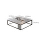 Aucune table basse simple pénible de cadre d'ardoise grise moderne de table basse