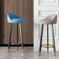 Low Back Footrest Upholstered Home Stool Glam 27-inch Matte Finish Barstool Clearhalo 'Bar Furniture' 'Bar Stools' 'bar_stools' 'furn' 'furn_bar_stools' 'Furniture' 'furniture_bar_stools' 'Kitchen & Dining Furniture' 1200x1200_1d6513c7-7283-4e0a-a217-513bcace9635