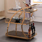 32.68" High Contemporary Style Prep Table Rolling Metal Prep Table for Kitchen