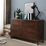 Cassettiera portaoggetti per camera da letto con cassapanca in legno massello da 16" D con 4/5/6/7 cassetti