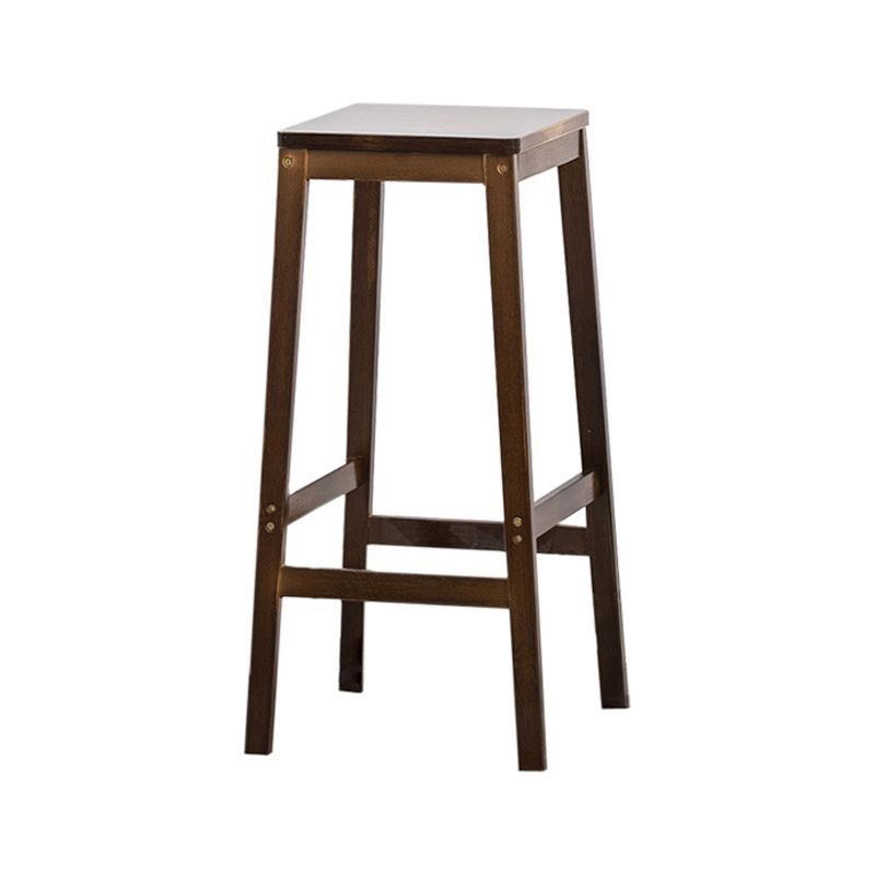 Modern Backless Bar-stool Square Counter Bar Stool with Wooden Legs Clearhalo 'Bar Furniture' 'Bar Stools' 'bar_stools' 'furn' 'furn_bar_stools' 'furniture_bar_stools' 'Kitchen & Dining Furniture' 'kitchen&dining_furn' 'kitchen' 'kitchen_furn' Furniture' 1200x1200_1d671080-7379-4335-bdb1-afb4da9c2e8a