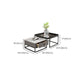 Frame Slate Coffee Table Glam Nesting Coffee Table Set with Drawer Clearhalo 'Coffee & Accent Tables' 'Coffee Tables' 'coffee_tables' 'furn' 'furn_coffee_tables' 'Furniture' 'Living Room Furniture' 1200x1200_1d690c94-a6fd-4c9d-ba50-fde2a9f89cfe