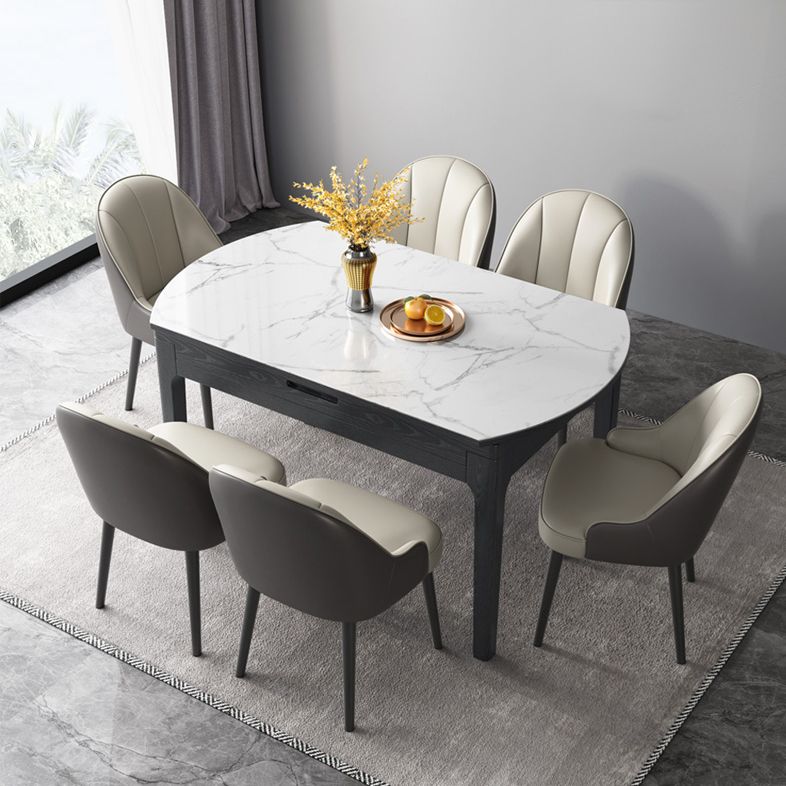 Modern Style Side Chair Leather Parsons Dining Chair for Dining Room Clearhalo 'Dining Chairs' 'Dining Tables & Seating' 'dining_chair' 'furn' 'furn_dining_chair' 'Furniture' 'Kitchen & Dining Furniture' 1200x1200_1d69454d-79b9-428d-8fe5-0d9184ef13c9