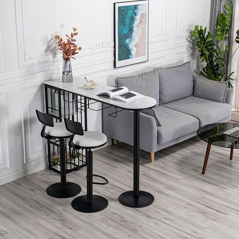 Modernes Bartisch-Set, 1/3-teilig, Tresenset aus Kunstmarmor für das Esszimmer