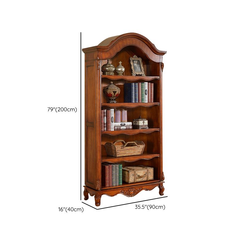 Contemporary Closed Back Bookshelf Vertical Solid Wood Bookcase for Office Clearhalo 'Bookcases' 'furn' 'furn_bookcases' 'Furniture' 'Office Furniture' 1200x1200_1d699fc4-40ff-4b50-a165-1e4163b1b877