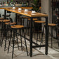 Coffee Shop Bar Height Counter Height Table Industrial Solid Wood Rectangle Pub Table Clearhalo 'Bar Furniture' 'Bar Tables' 'bar_tables' 'furn' 'furn_bar_tables' 'Furniture' 'Kitchen & Dining Furniture' 1200x1200_1d6a8223-4ed6-400e-9995-4bcf7c6c6d6d
