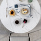 Metalen moderne ronde eettafel Gesinterde stenen tafel voor eetkamer en keuken