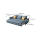 Stainless Steel Blue Genuine Leather Living Room Flared Arm Sofa Clearhalo 'furn' 'furn_sofas' 'Furniture' 'Living Room Furniture' 'Sofa' 'sofas' 1200x1200_1d6d7a7e-01cf-413e-93ff-964d90b9eb19