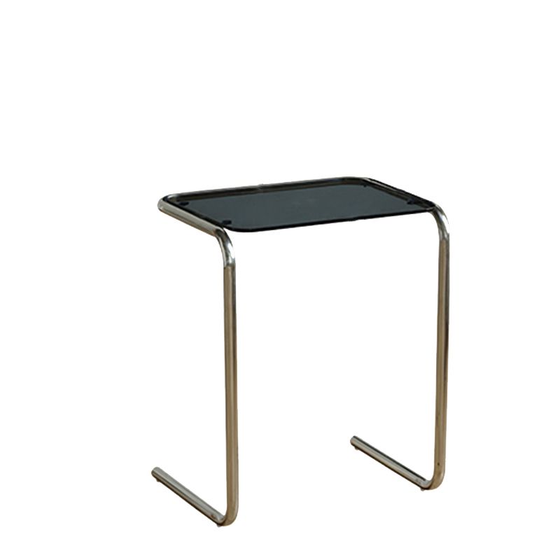 Tavolo laterale in metallo modernistico C vetro Topta laterale superiore per soggiorno