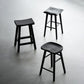 Modern Style Black Bar Stool Solid Wood Bar Stools for Dining Room