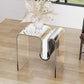 Plastic Sled End Table Rectangular Corner Table for Living Room