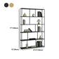 Open Back Bookshelf Glam Style Bookshelf for Study Room and Home Office Clearhalo 'Bookcases' 'furn' 'furn_bookcases' 'Furniture' 'furniture_bookcases' 'kitchen' 'kitchen_bookcases' 'Living Room Furniture' 'Office Furniture' 1200x1200_1d731b61-023b-4fdc-a2f3-d4321b2a2c0f