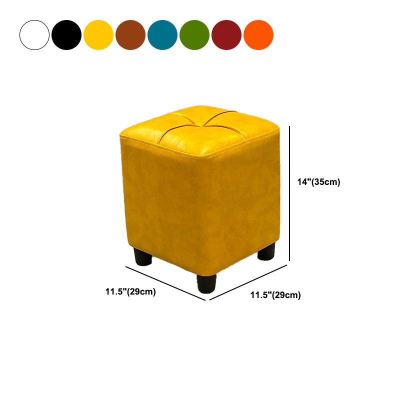Leather Pouf Ottoman Whole Colored Water Resistant Square Tufted Pouf Ottoman Clearhalo 'furn' 'furn_ottomans_poufs' 'Furniture' 'Living Room Furniture' 'Ottomans & Poufs' 'ottomans_poufs' 1200x1200_1d733930-e3aa-44ac-adbc-624cf3b609b4